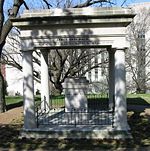 James K. Polk's tomb lies on the grounds of the state capitol in Nashville, Tennessee.