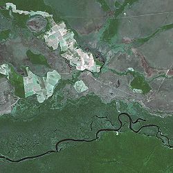 Noel Kempff Mercado National Park seen from a Spot satellite.