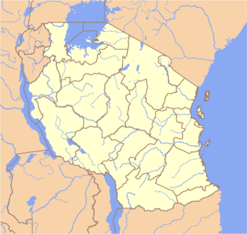 Location map Tanzania