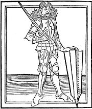John Hunyadi in a Johannes de Thurocz Chronicle woodcut