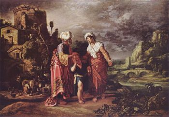 The dismissal of Hagar, by Pieter Pietersz Lastman