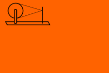 The proposed saffron flag with the brown chakra in 1931.