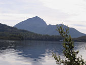 Mt. Rugby on the shores of Bathurst Harbour, Southwest National Park.