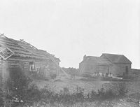 A Hudson's Bay Company post on Lake Winnipeg, circa 1884