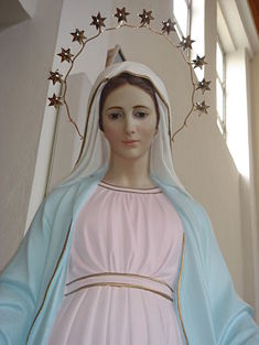 Statue of the Holy Virgin, Gospa, in Tihajlin near Medjugorje.