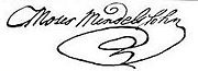 Mendelssohn's signature