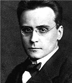 Anton Webern in Stettin, now Szczecin, in October 1912.