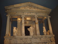 The Greek temple of Xanthos displayed in the British Museum.