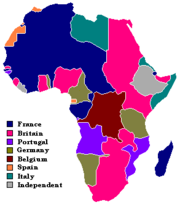 Until the Italian occupation of 1935, Ethiopia stood almost alone on the African map as one of only two independent territories (gray).