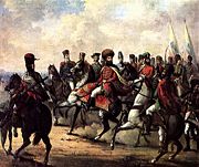 Michael the Brave and his troops are pictured in a nineteenth century painting by Gheorghe Tattarescu.