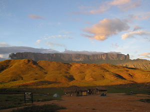 Mt Roraima in the Guiana Shield in Venezuela