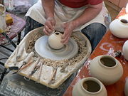Potter's wheel and tools