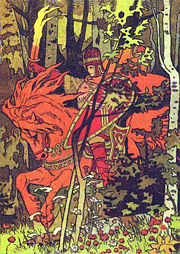 The Red Rider, by Bilibin