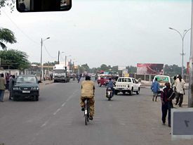 Typical street in the city of Djibouti.
