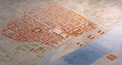 Reconstruction of the Roman city of Cologne.