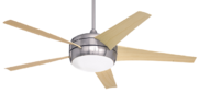 Ceiling fan with light.