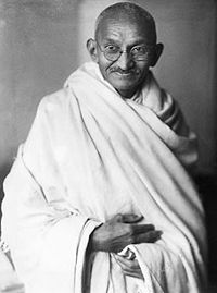 Mohandas Karamchand “Mahatma” Gandhi, who developed Satyagraha