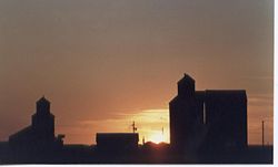 Grain elevator in southern Alberta