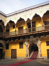 The interior courtyard of the Torre Tagle Palace.