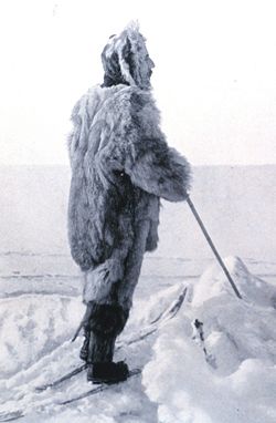 Frontispiece portrait of Roald Amundsen, from The South Pole, Volume II, by Steve Nicklas, NOS, NGS
