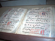 Missal with Gregorian chants