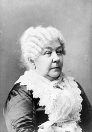 Elizabeth Cady Stanton in her later years.