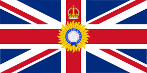 The Governor-General's Flag (1885–1947) depicted the "Star of India" beneath the Imperial Crown of India on a Union Flag.