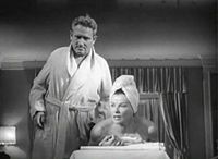 Tracy and Hepburn from the trailer for the film Adam's Rib (1949)