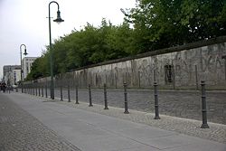 Remnant of the Berlin Wall near Potsdamer Platz, June 2003