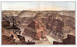 Panorama from Point Sublime by William Henry Holmes, 1882