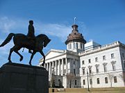 Statue of Wade Hampton at South Carolina State House