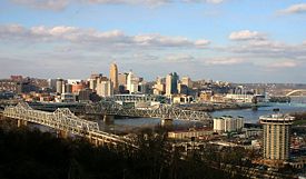 View of downtown Cincinnati.