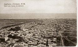 View of the city from Naryn-Kala, 1910.