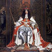The portrait by Wright of King Charles II, in the Royal Collection