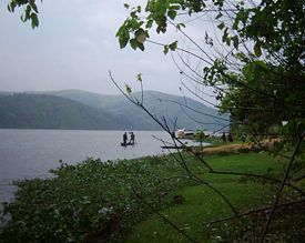 The Congo River at Maluku, Congo