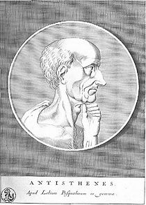 Engraving of Antisthenes.