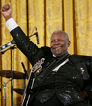 B.B. King in a recent concert