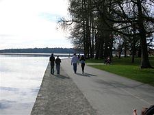 Green Lake Park, popular among runners, contains a 2.8-mile (4.5 km) trail circling the lake.