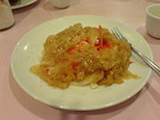 Jellyfish as served in a Chinese restaurant in San Francisco
