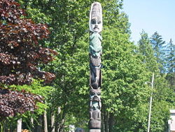 The Kiks.ádi pole in Wrangell, Alaska.