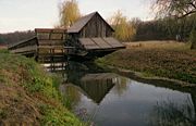 A mill in the Museum of the Traditional Folk Civilization.