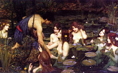 A nineteenth-century depiction of Hylas and the nymphs by John William Waterhouse