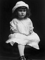 A portrait of Lady Bird Taylor at about age 3.