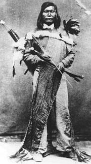 Numaga, chief of the Paiutes during the Pyramid Lake Paiute War. He was named the “Peace Chief”.
