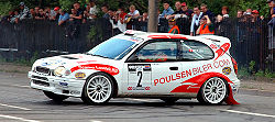 Despite Toyota's exit from rallying in 1999, the company's cars, namely the Celica and Corolla (pictured), are still a popular choice among rally drivers.