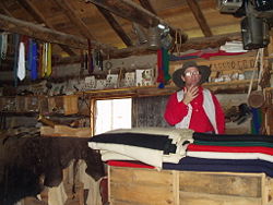 Typical trading post for trade with the Plains Indians