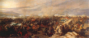 the Battle of Vienna (1683) during the Great Turkish War. Painting by Józef Brandt.