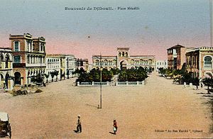 Place Menelik, Djibouti, c 1905.
