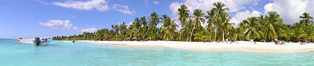 A beach on Saona island.