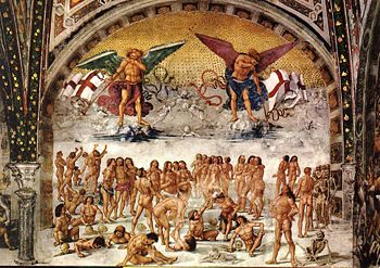Resurrection of the Flesh (1499-1502) Fresco by Luca SignorelliChapel of San Brizio, Duomo, Orvieto